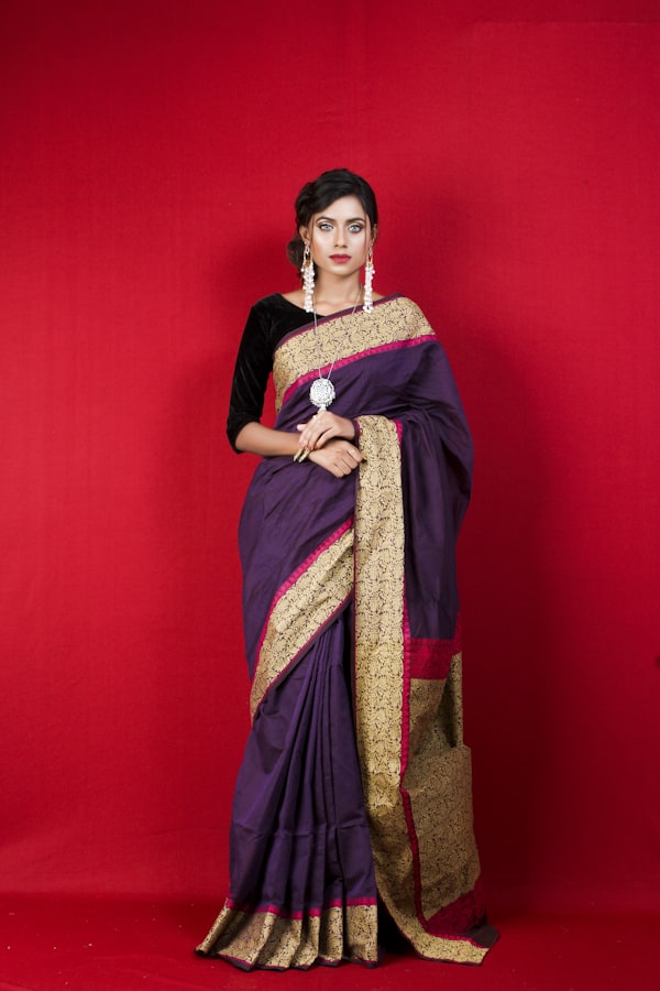 Rose Pink Georgette Saree